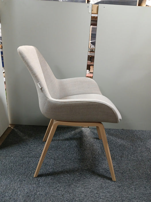 Nowystyl Lupino vergaderstoel, grijs, zitd 48, zith 46 cm