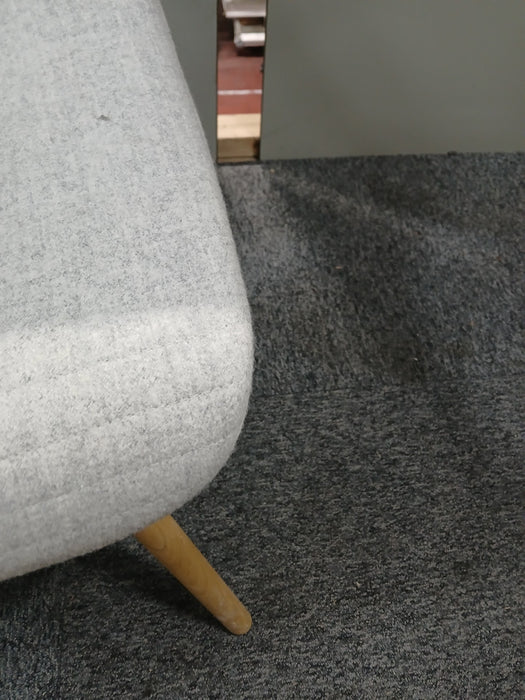 Nowystyl fauteuil, stof / grijs, zitd 43, zith 45 cm