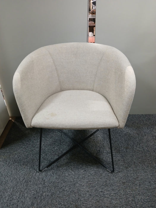 Nowystyl Naudu fauteuil, taupe stof, zitd. 44, zith. 46 cm