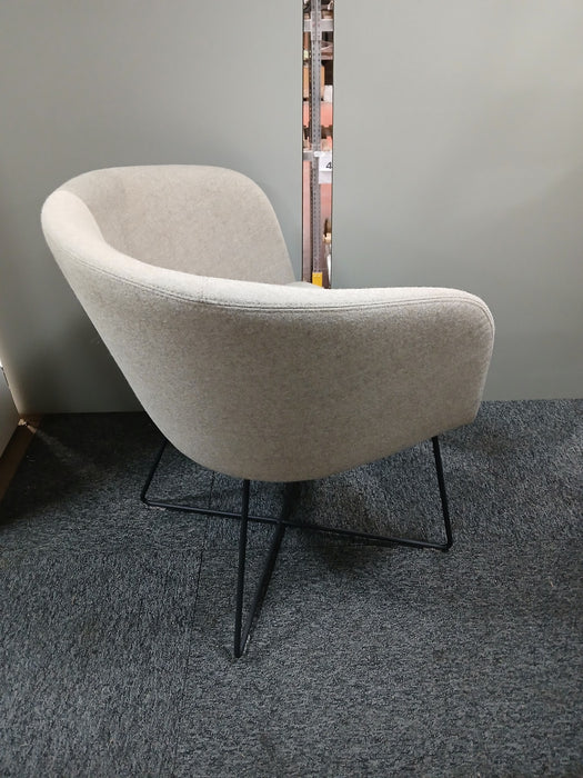 Nowystyl Naudu fauteuil, taupe stof, zitd. 44, zith. 46 cm