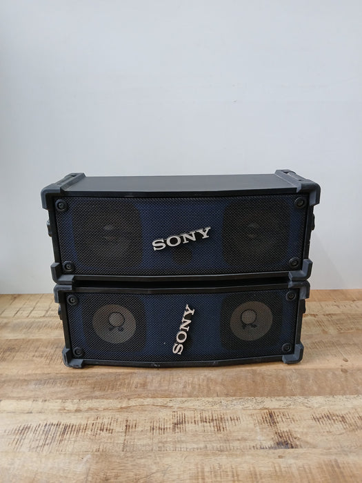 Sony MU/S7PRO speakers, set van 2, zwart, gebruikt.