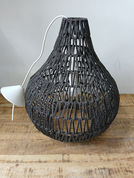 Zuiver Lina drop hanglamp, zwart, H x Diam. 50 x 40 cm