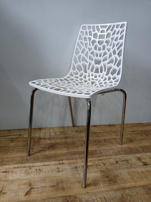 Move-T stapelstoel, wit, B x D x H 50 x 54 x 82 cm