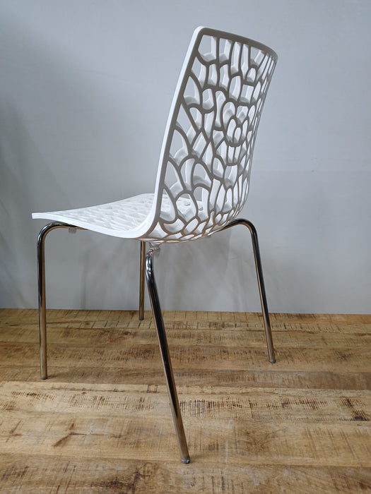 Move-T stapelstoel, wit, B x D x H 50 x 54 x 82 cm