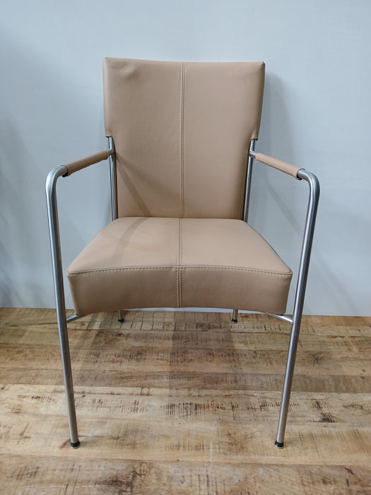 Bert Plantagie kantoorstoel, bruin leder, 54 x 65 x 93 cm