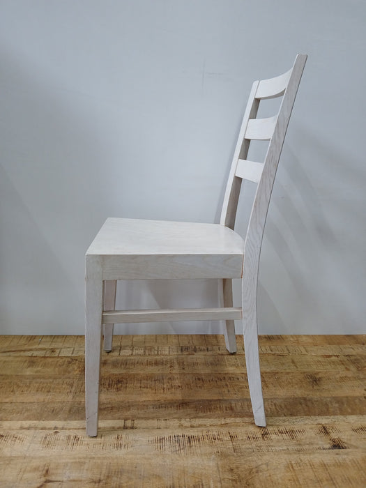 Satelliet eetkamerstoel, hout/wit, B x D x H 42 x 48 x 90 cm