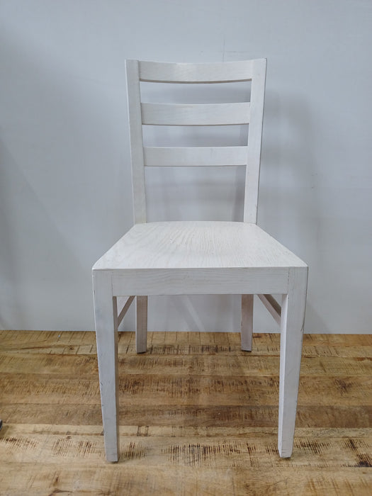 Satelliet eetkamerstoel, hout/wit, B x D x H 42 x 48 x 90 cm