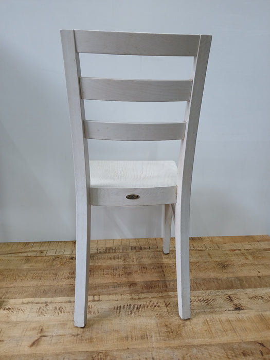 Satelliet eetkamerstoel, hout/wit, B x D x H 42 x 48 x 90 cm