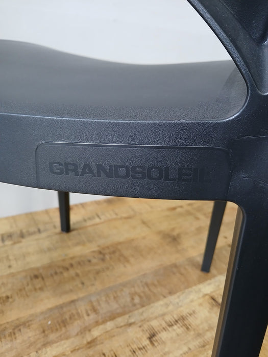 Stoel Grand Soleil Paris, zwart, B x D x H 49 x 51 x 80 cm