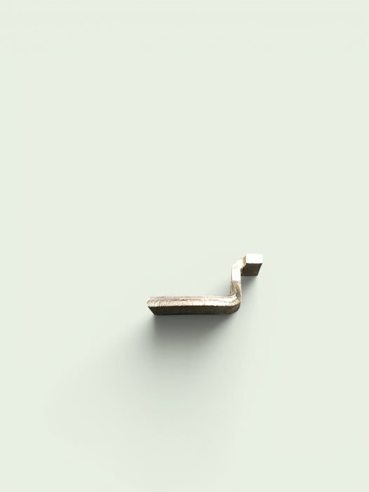Legbordhaakje voor kast, staal, 11 x 21 x 12 mm