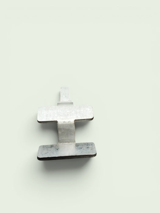 Legbordhaakje voor kast, staal, 25 x 40 mm