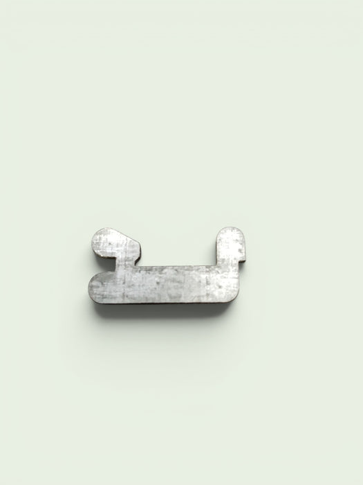 Legbordhaakje voor kast, staal, 33 x 15 mm