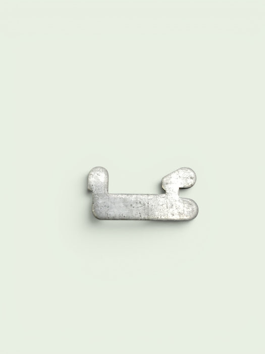 Legbordhaakje voor kast, staal, 33 x 15 mm