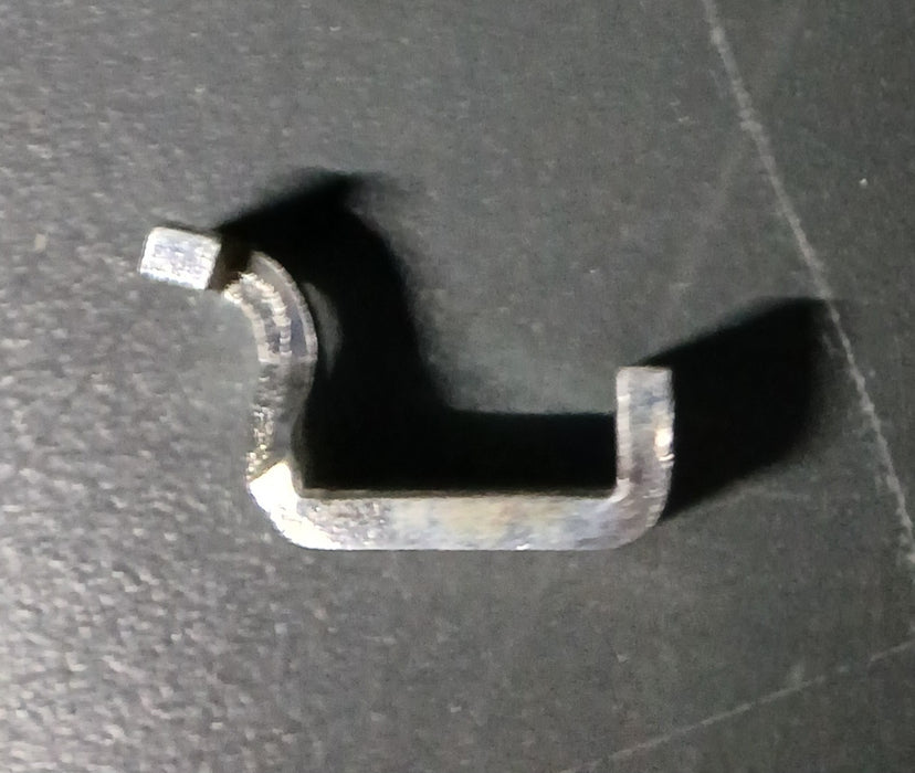 Legbordhaakje voor kast, staal, B x L x H 15 x 60 x 35 mm