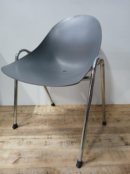 Stapelstoelen, set van 3, groen/mint/grijs, 58 x 55 x 79 cm