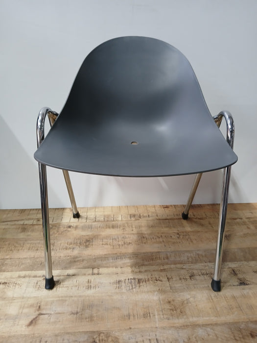 Stapelstoelen, set van 3, groen/mint/grijs, 58 x 55 x 79 cm