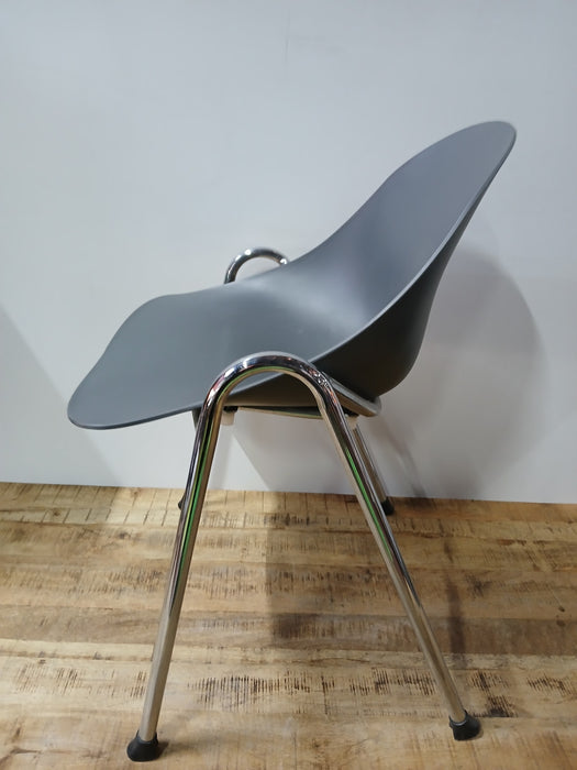 Stapelstoelen, set van 3, groen/mint/grijs, 58 x 55 x 79 cm