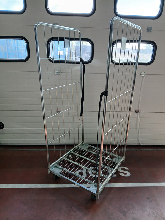 Rolcontainer, demontabel, staal, B x D x H 71 x 78 x 183 cm