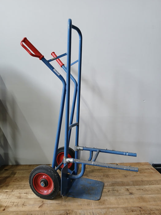 Fetra S101 stoelen steekwagen, staal, blauw