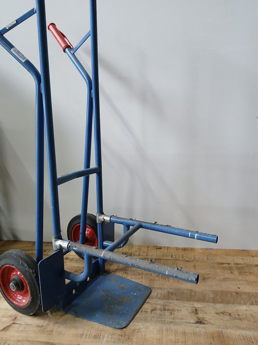 Fetra S101 stoelen steekwagen, staal, blauw