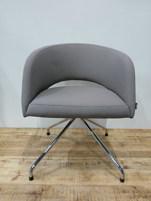Drabert design fauteuil, grijs, zitmaten B x D x H 47x47x49 cm