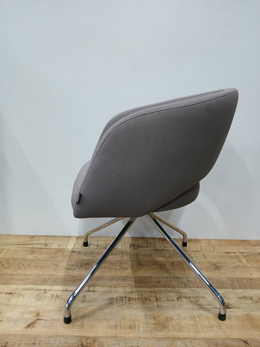 Drabert design fauteuil, grijs, zitmaten B x D x H 47x47x49 cm