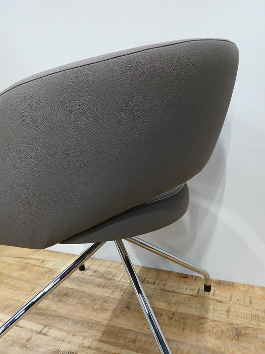 Drabert design fauteuil, grijs, zitmaten B x D x H 47x47x49 cm