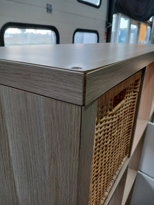 IKEA Kallax kast, 16-vaks, licht eiken, 147 x 39 x 147 cm
