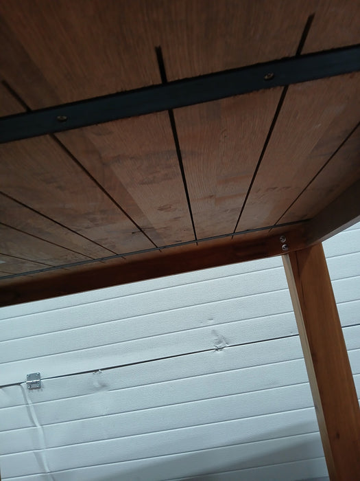 Ylifanti bartafel, massief hout, 140 x 140 x 107 cm