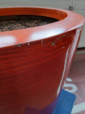 Plantenpot, bruin kunststof, diameter x H 66 x 58 cm