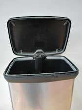 Curver Decobin afvalbak, zilverkleur, 36,5 x 22,5 x 71,5 cm