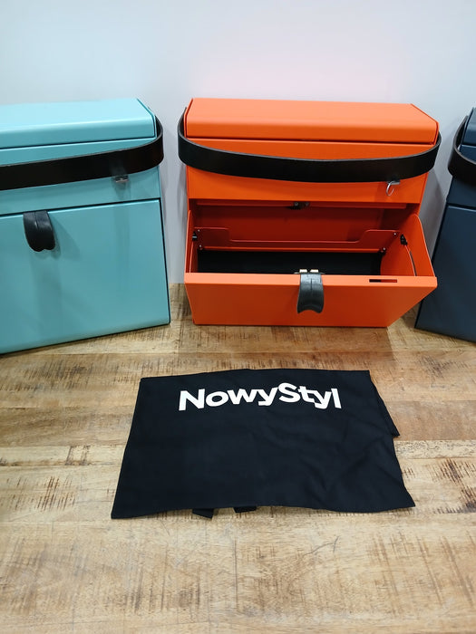 Nowystyl, set ( 8 stuks ) design dropboxen, staal, div. kleuren, 37x15x37 cm