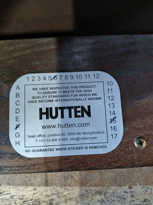 Hutten design barkruk, set van 2, bruin / hout, 29 x 39 x 81 cm