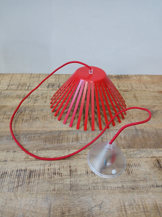 Gispen Ray hanglamp, rood, diam, x H 27 x 16 cm