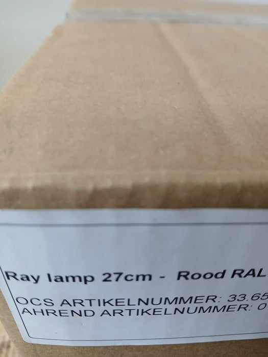 Gispen Ray hanglamp, rood, diam, x H 27 x 16 cm