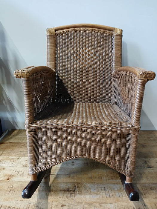 Schommelstoel, rotan, B x D x H 61 x 90 x 92 cm