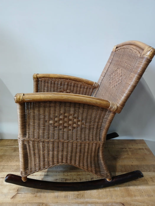 Schommelstoel, rotan, B x D x H 61 x 90 x 92 cm