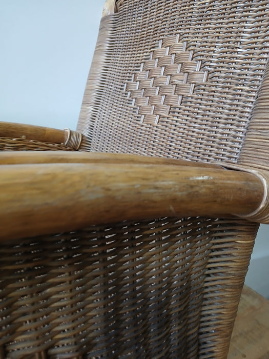 Schommelstoel, rotan, B x D x H 61 x 90 x 92 cm