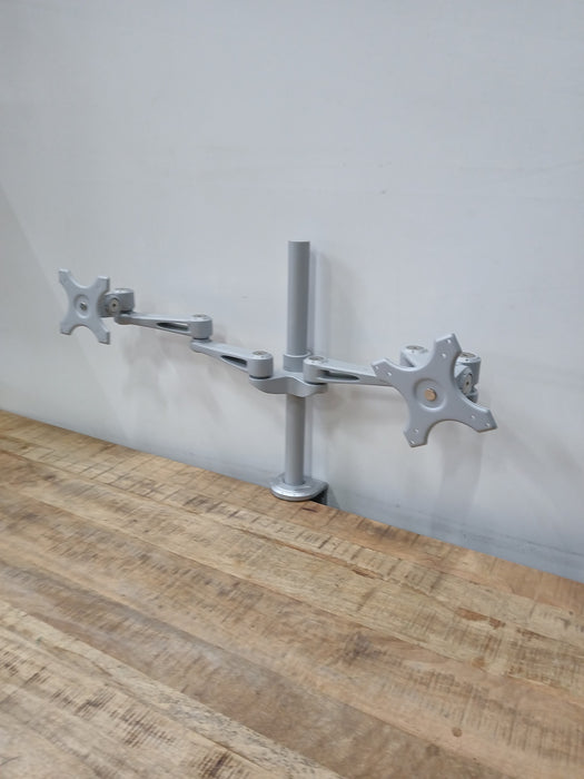 Neomounts Newstar dubbele monitorarm, zilver, WESA 75/100 mm