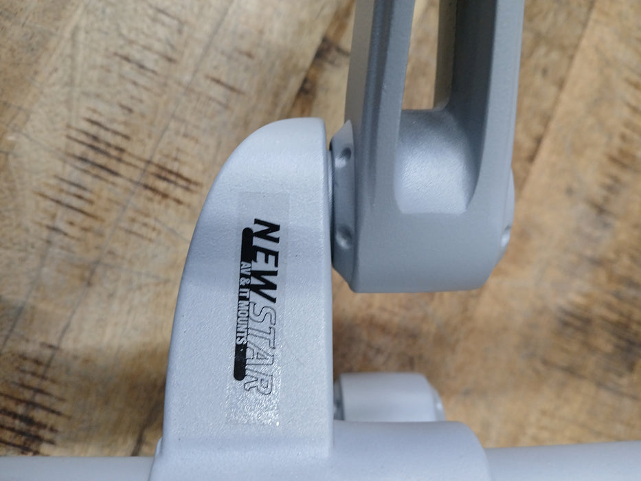 Neomounts Newstar dubbele monitorarm, zilver, WESA 75/100 mm