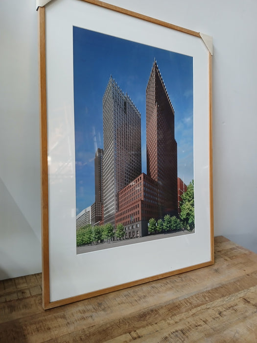 Afbeelding van Ministeries in Den Haag, hout, 80 x 110 cm