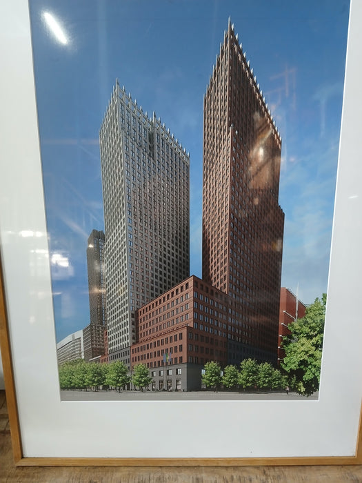 Afbeelding van Ministeries in Den Haag, hout, 80 x 110 cm