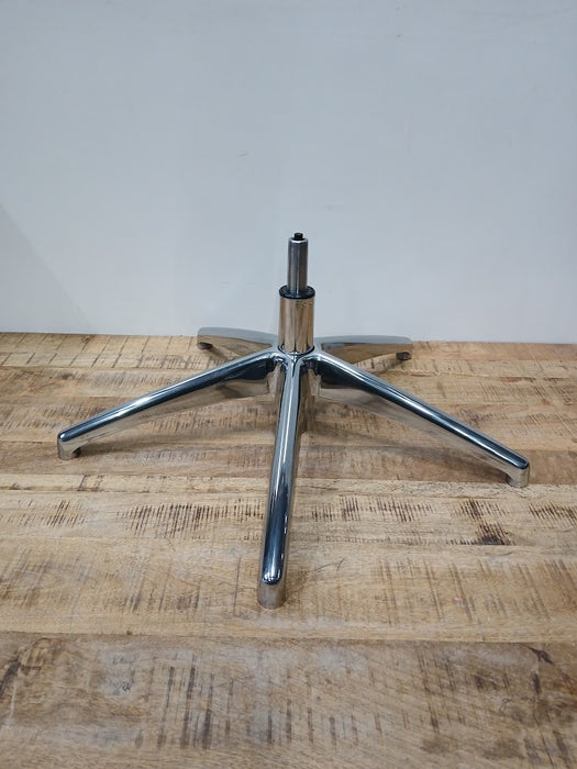 Voetkruis + gasveer, chroom, nieuw