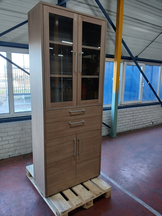 Buffetkast, eiken fineer, B x D x H 79 x 40 x 222 cm