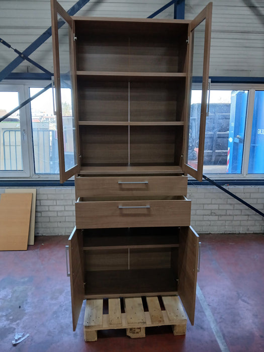 Buffetkast, eiken fineer, B x D x H 79 x 40 x 222 cm