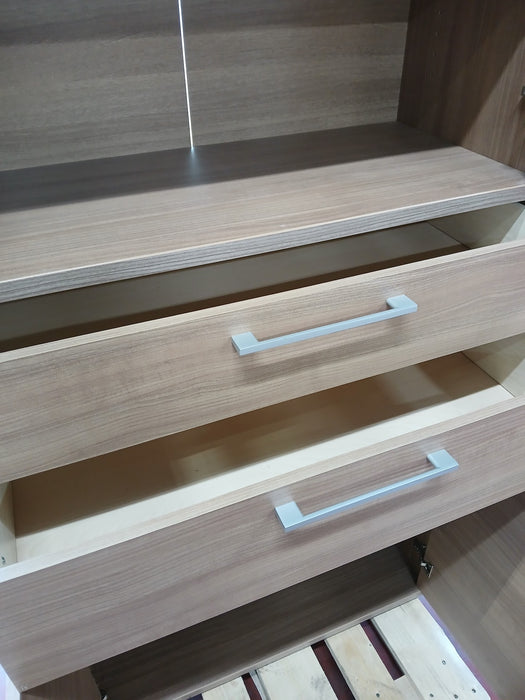 Buffetkast, eiken fineer, B x D x H 79 x 40 x 222 cm