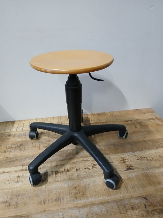 Topstar TEC 60 houten krukje, hout /  metaal, H 39 / 52 cm