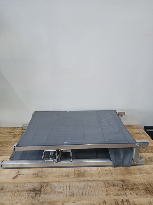 Inklapbare brancard, grijs, 190 x 55 cm