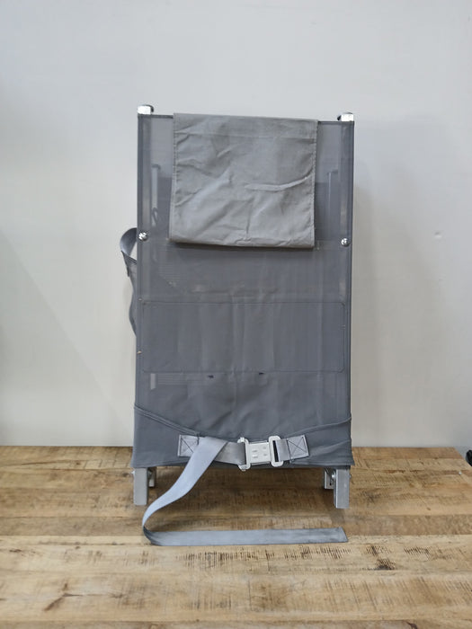 Inklapbare brancard, grijs, 190 x 55 cm