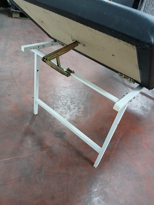 Massage / behandeltafel, zwart, L x B x H 200 x 72 x 65 cm